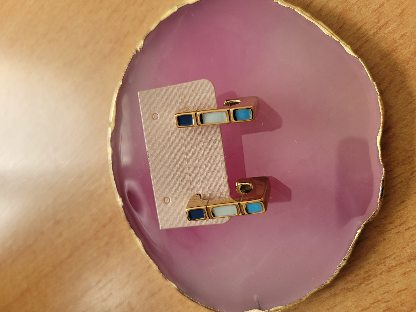 Boucles d'oreilles multicolores