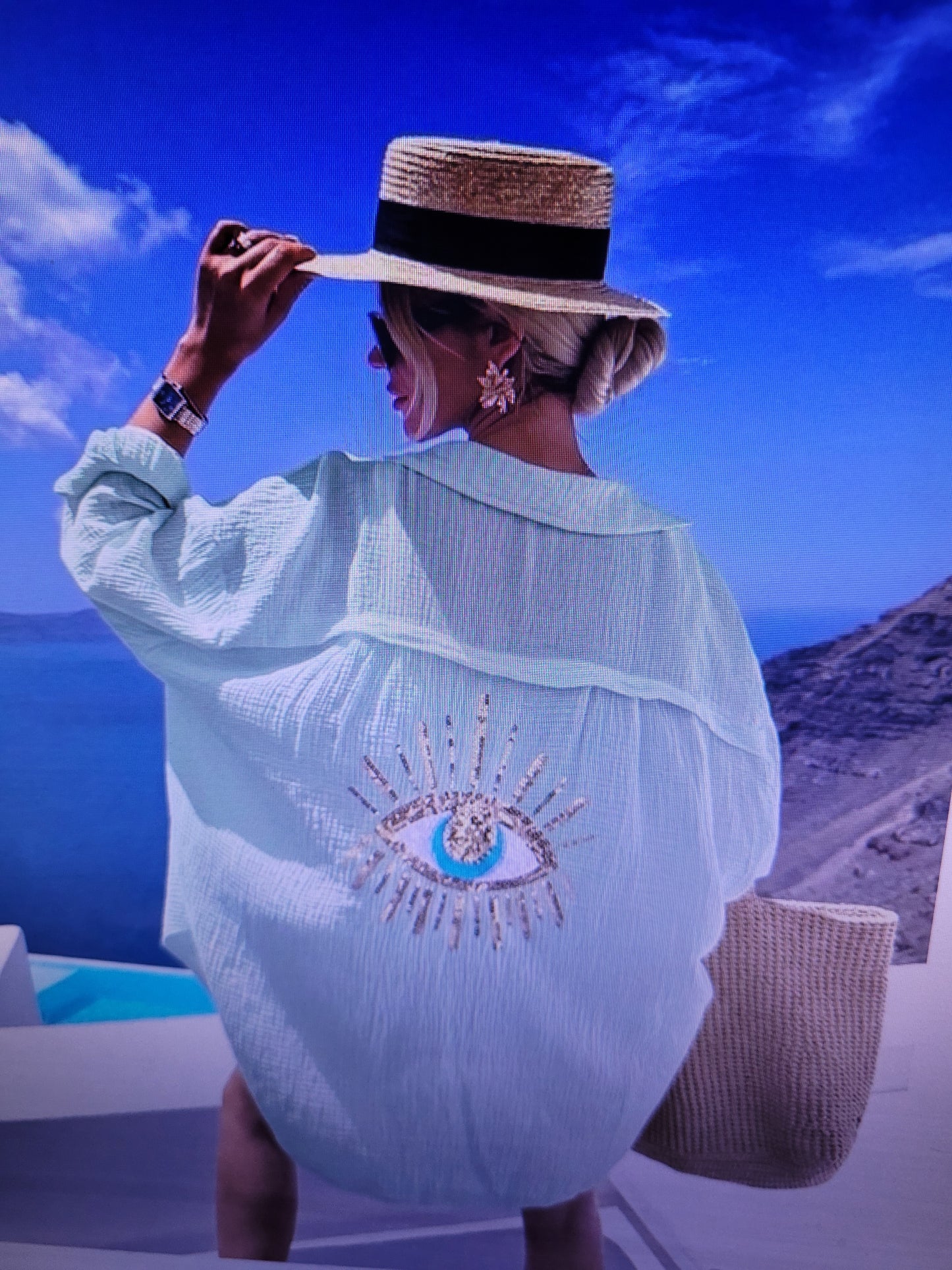 chemise gaze de coton oeil mystique ( en pré commande)