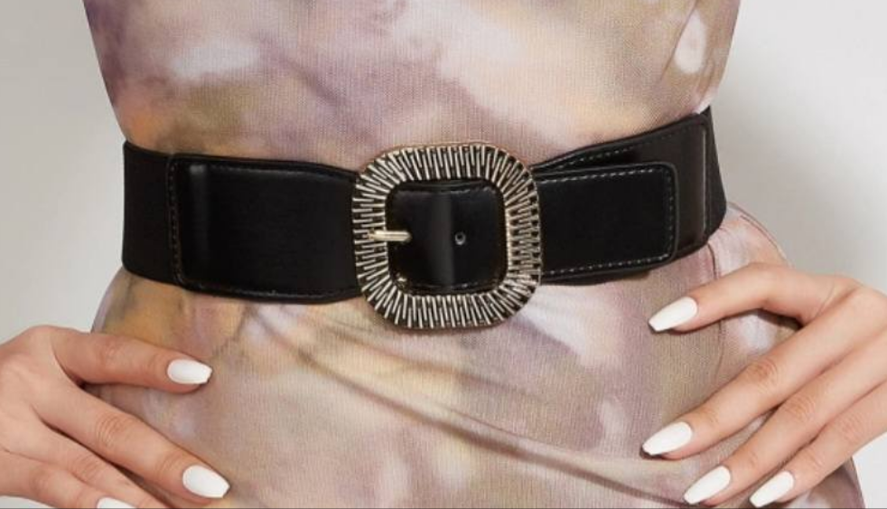 Ceinture élastique avec boucle métallique