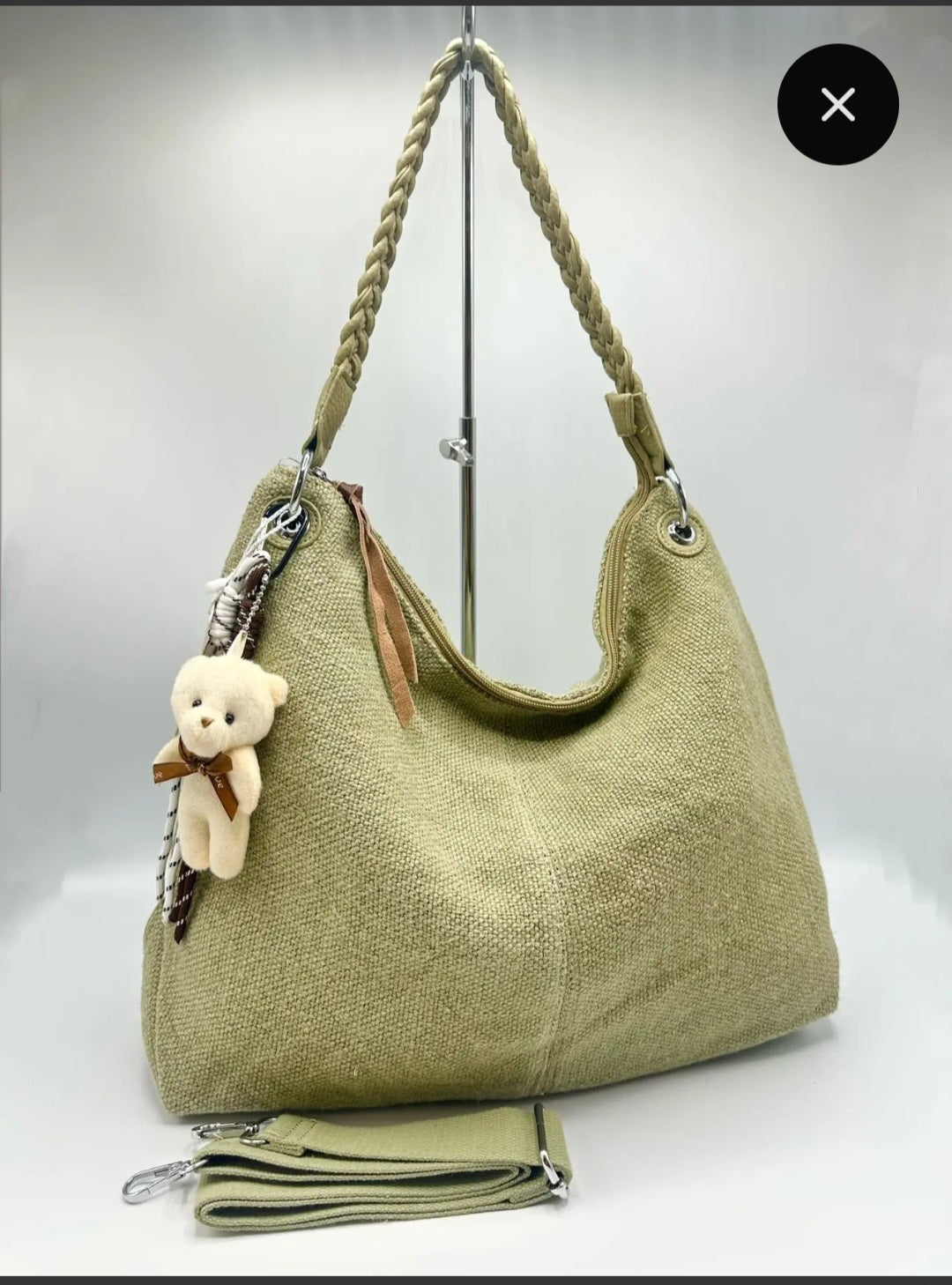 Sacs en lin avec mini ourson Inaya