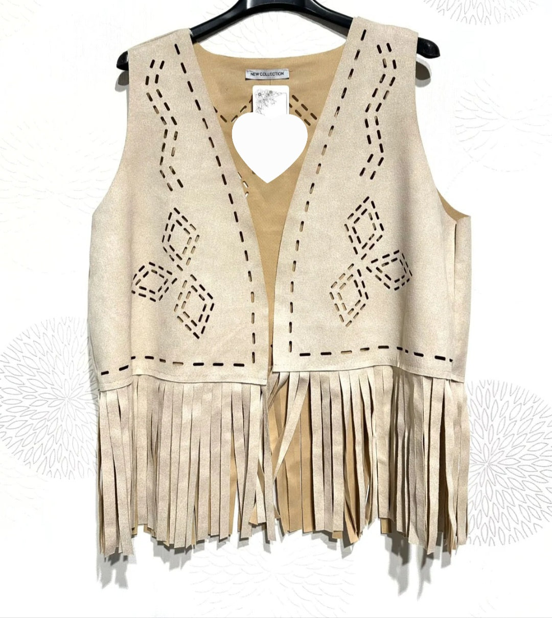 Gilet suédine à franges (en pré commande)