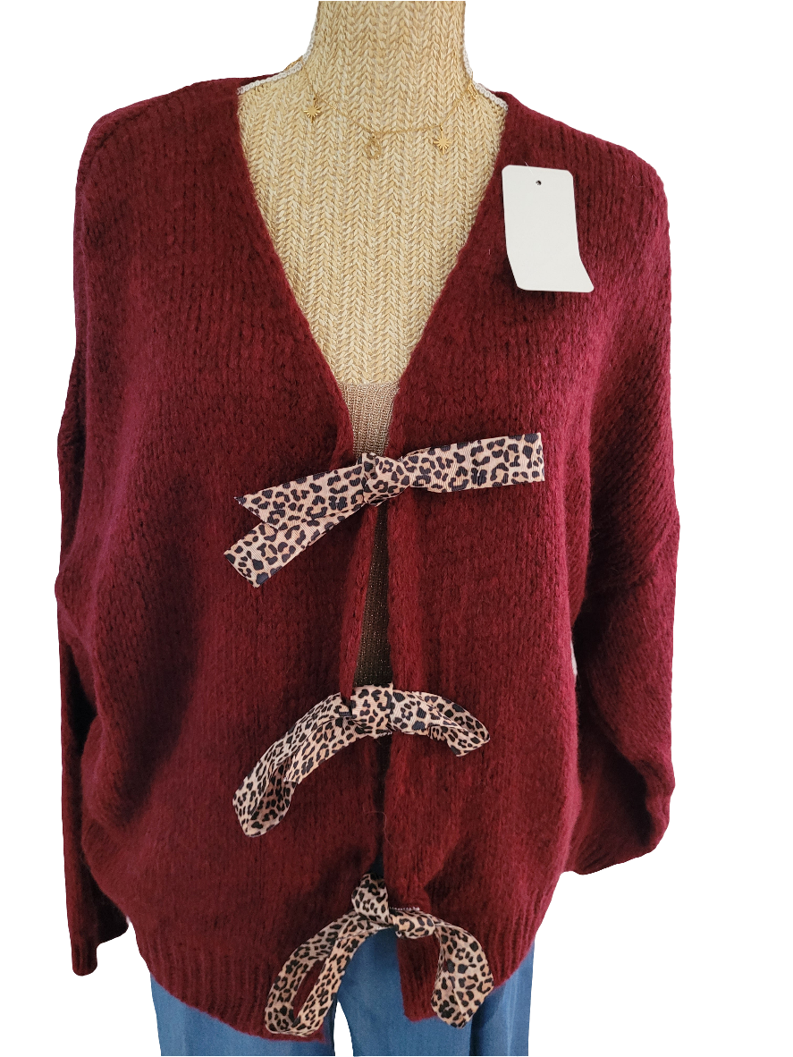 Gilet noeuds léopard 🐆 Solène