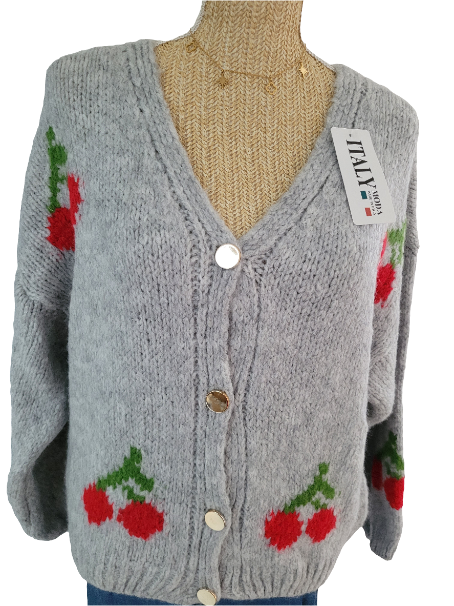 Gilet/ pull cerise