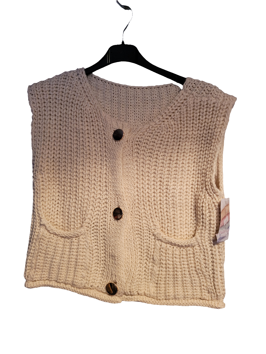 Gilet sans manches marron