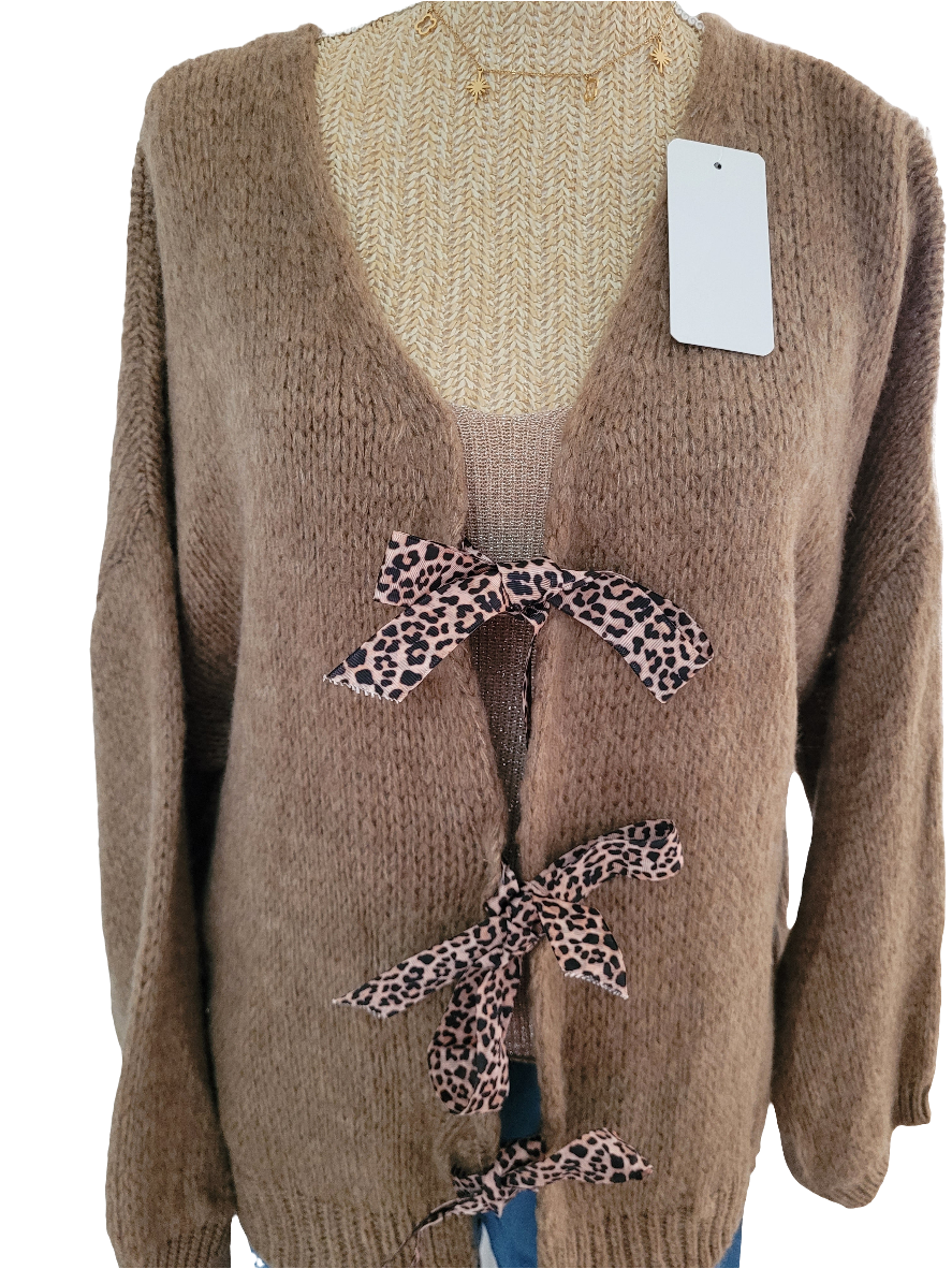 Gilet noeuds léopard 🐆 Solène