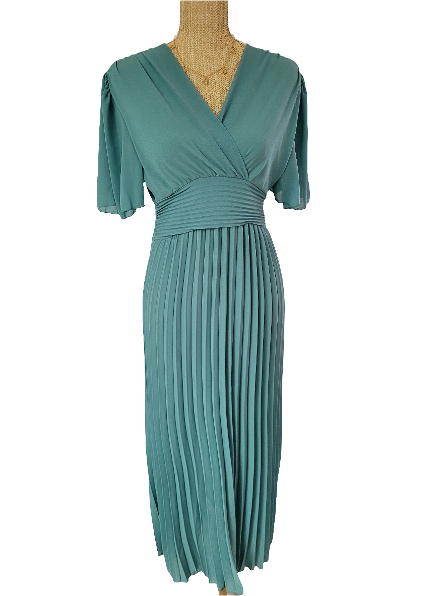 Robe longue plissée Diana