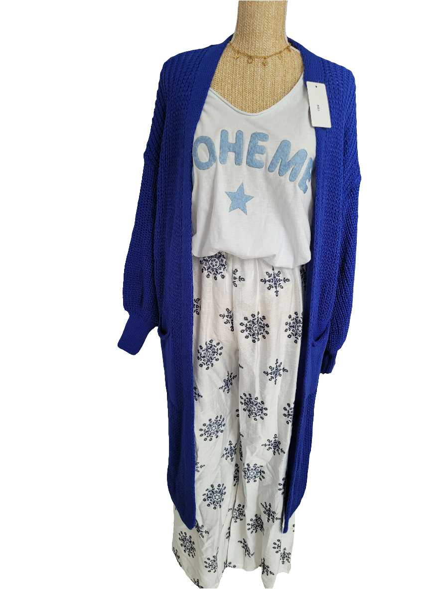 Gilets longs en maille