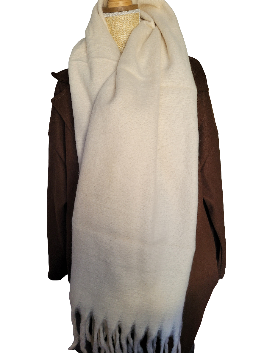 Écharpes longues à franges