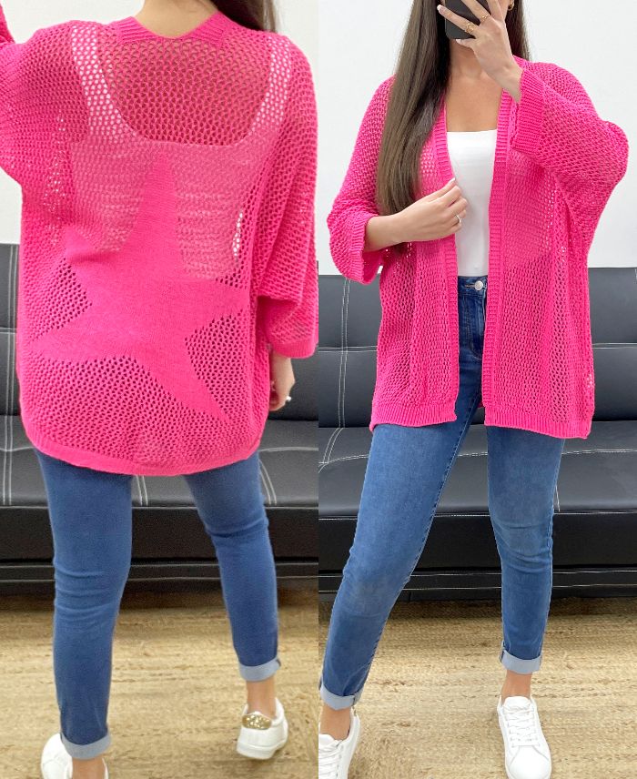 Gilet maille Etoile