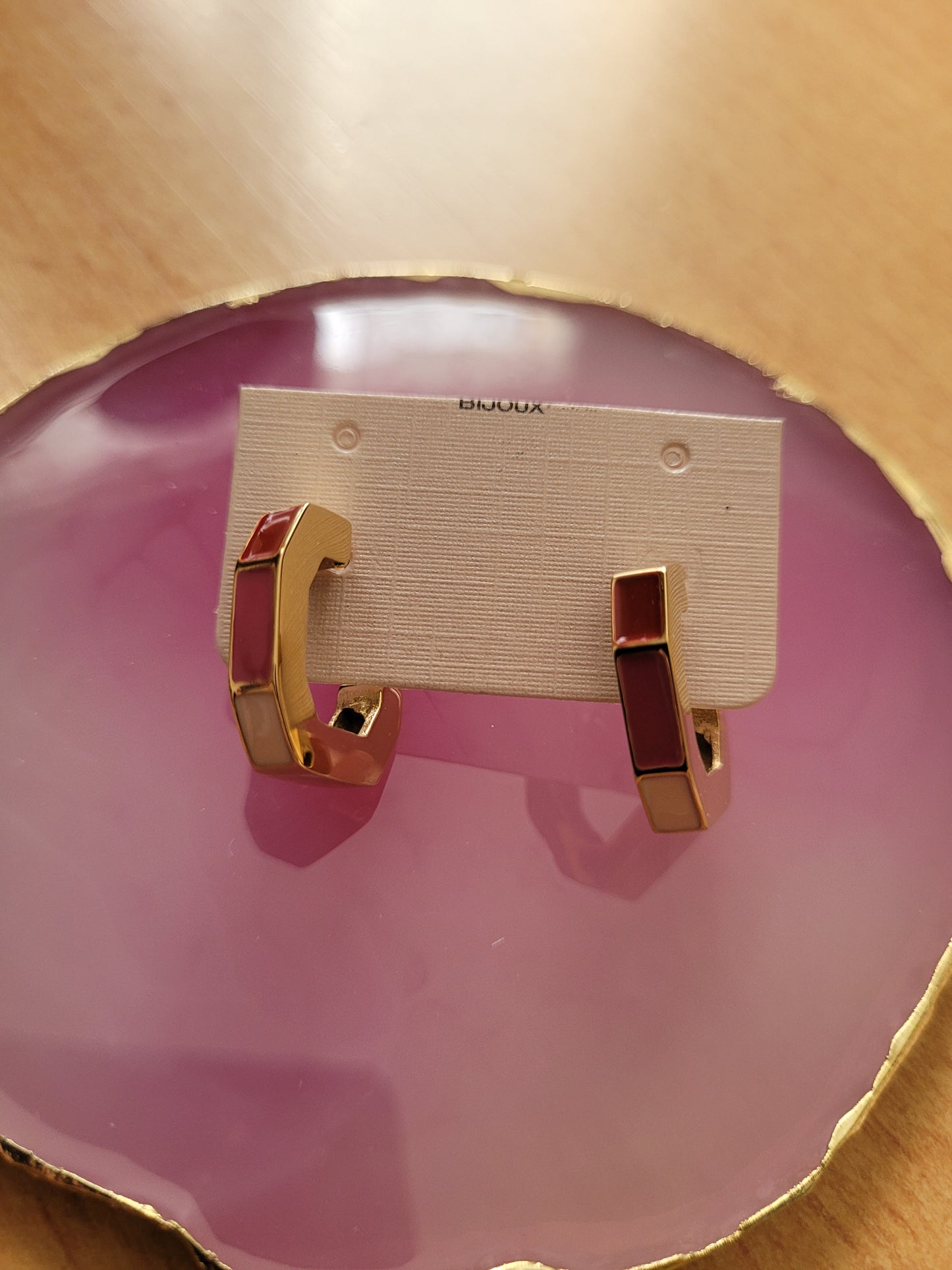Boucles d'oreilles multicolores