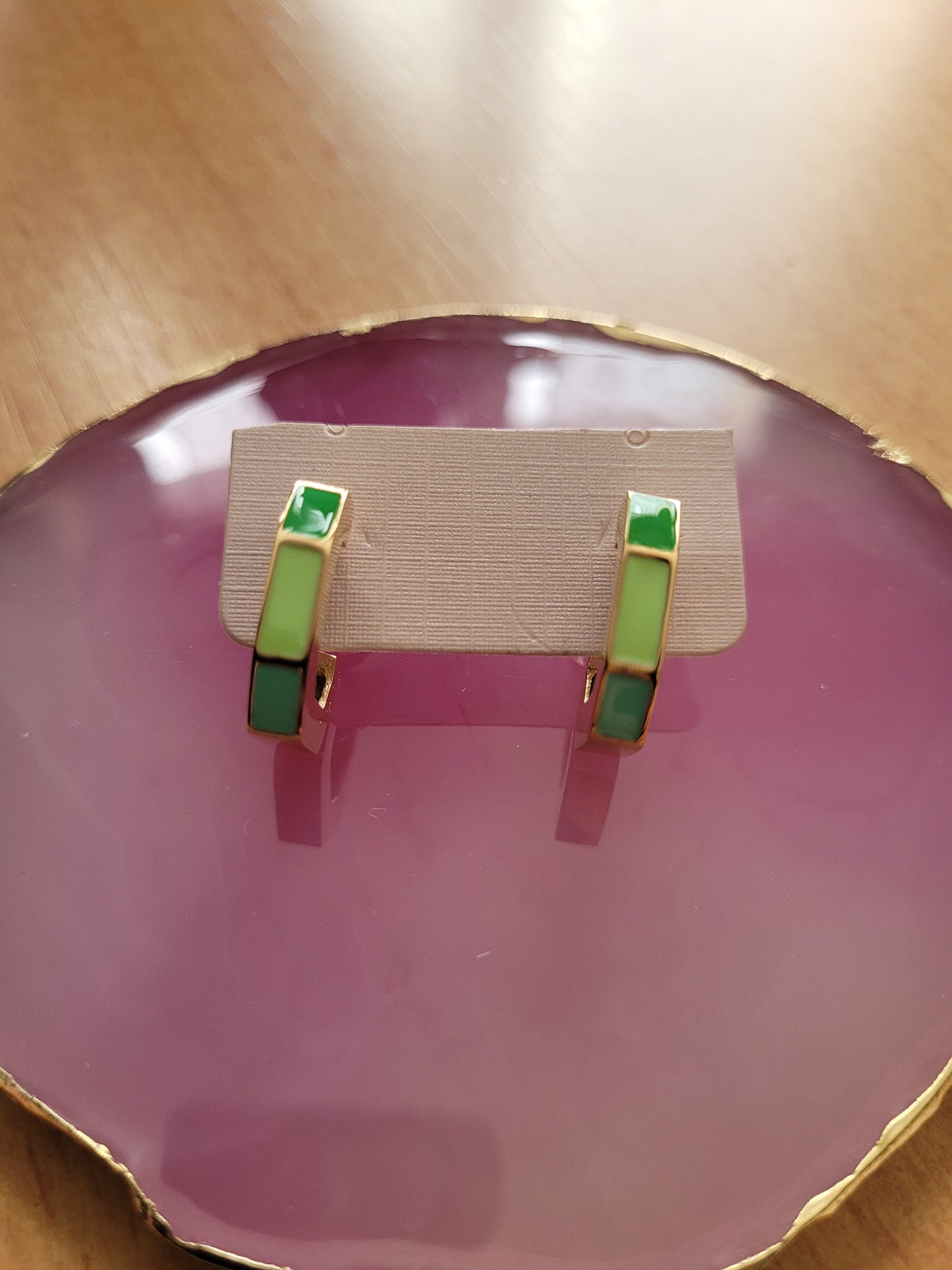 Boucles d'oreilles multicolores