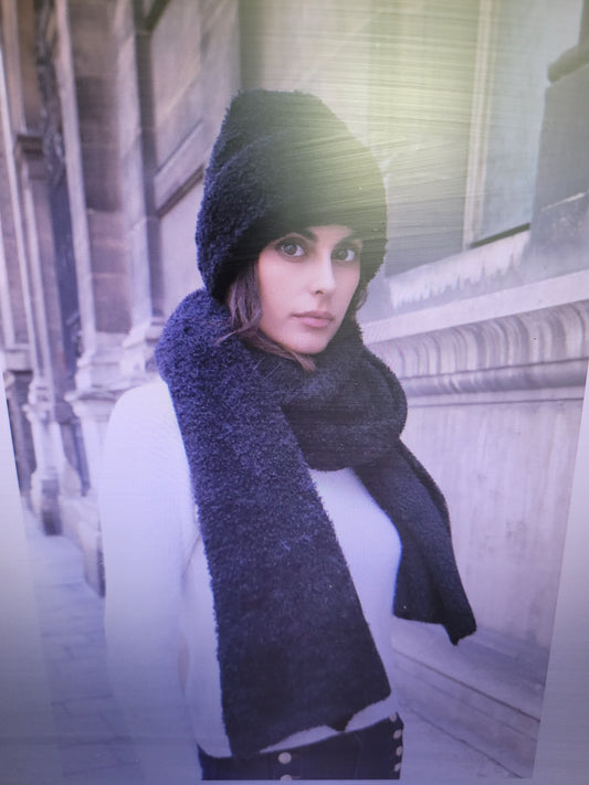 Ensemble bonnet + écharpe doudou