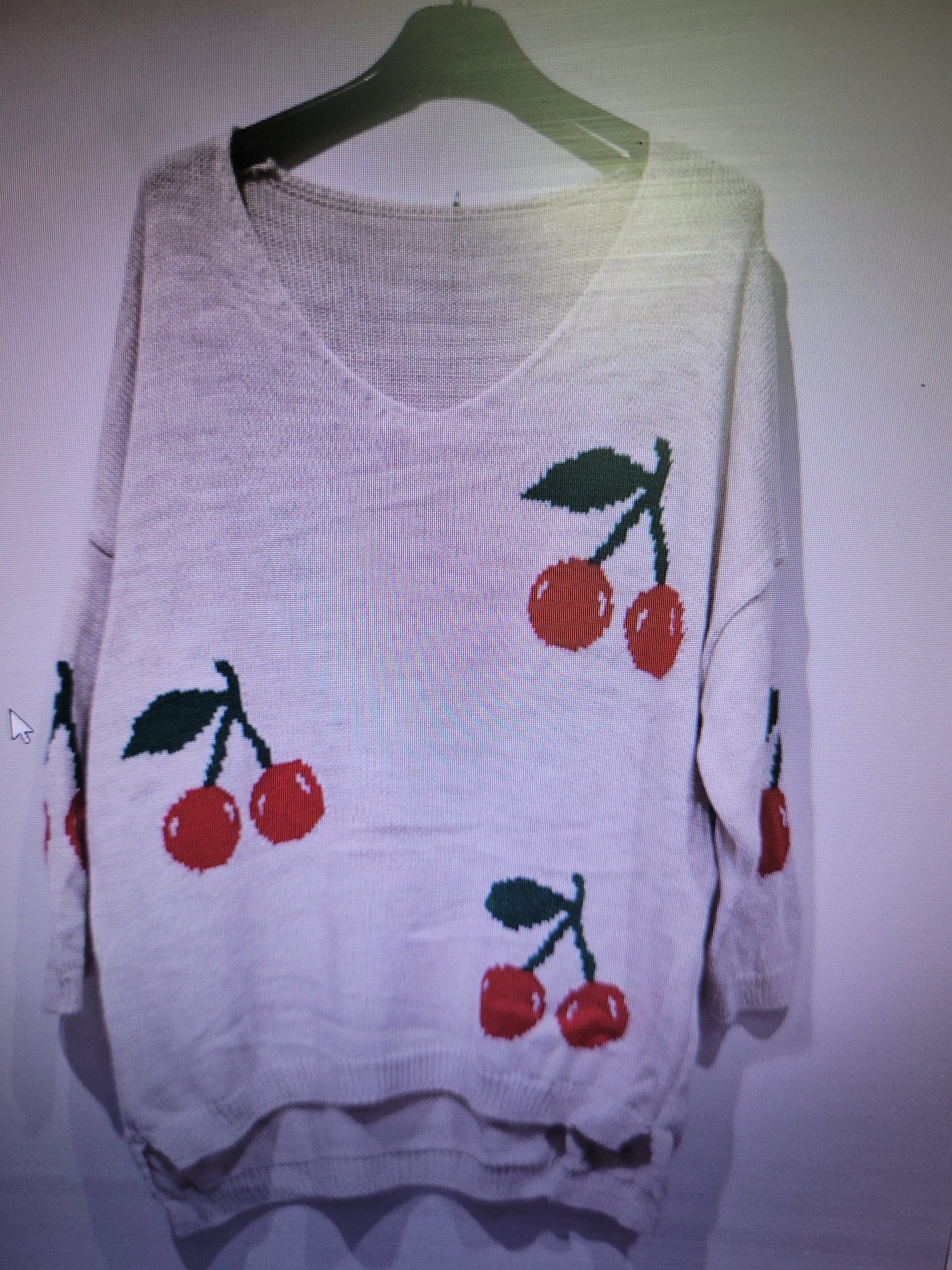 Pull cerise Roma grande taille (en pré commande)