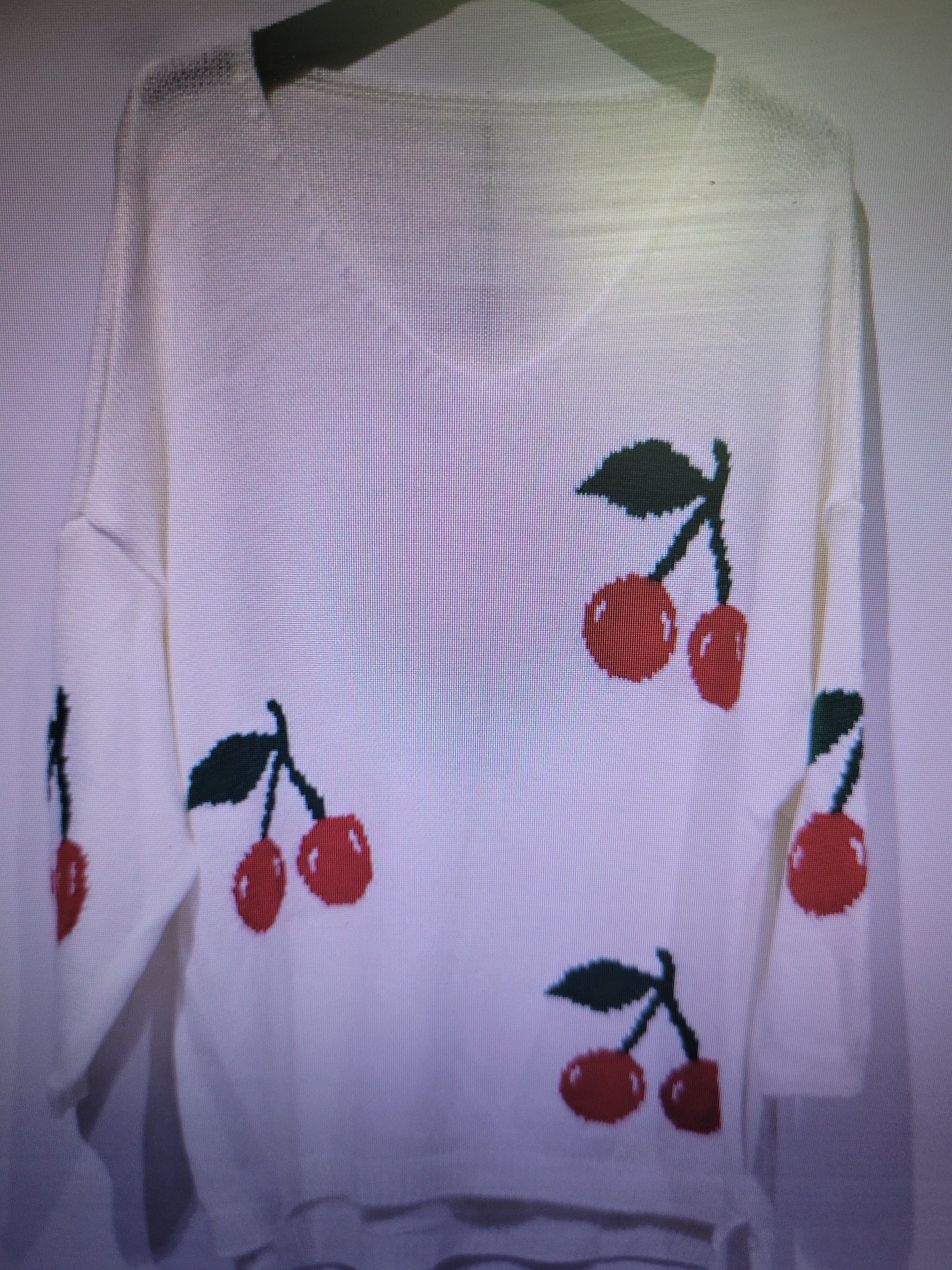 Pull cerise Roma grande taille (en pré commande)