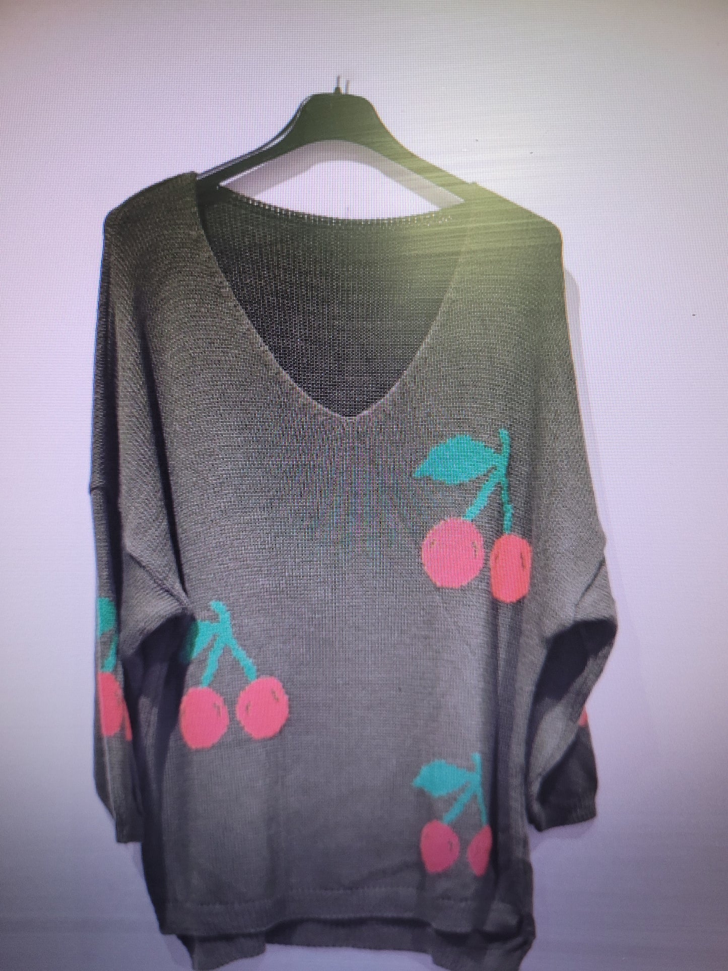 Pull cerise Roma grande taille (en pré commande)