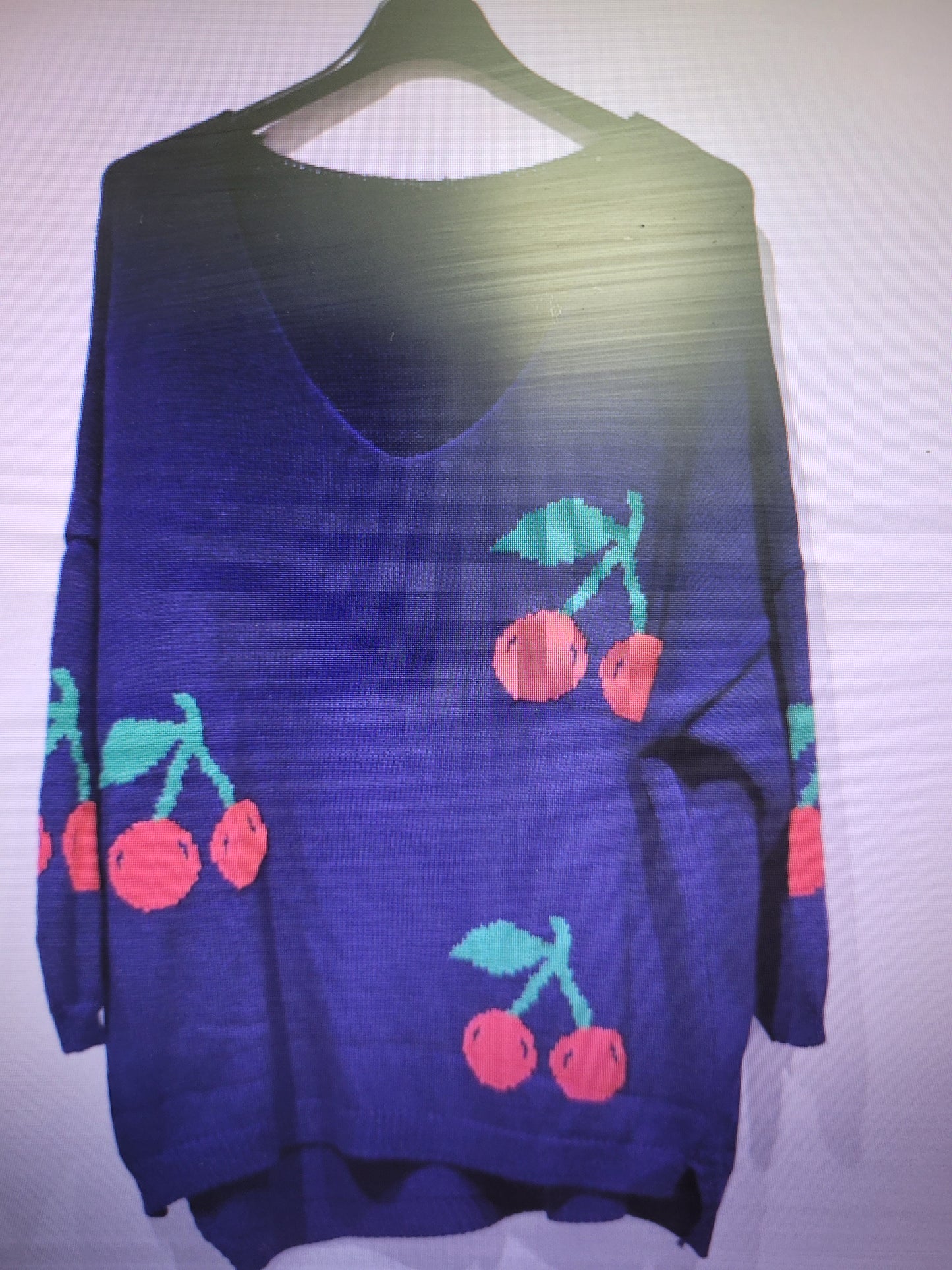 Pull cerise Roma grande taille (en pré commande)