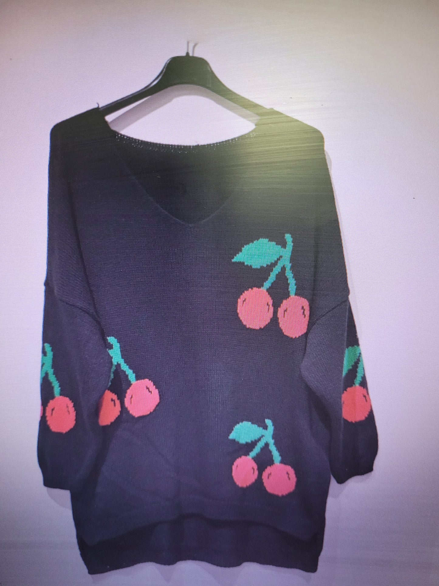 Pull cerise Roma grande taille (en pré commande)