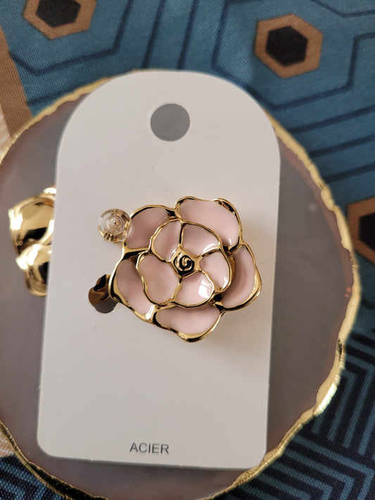 Boucles d'oreilles rose