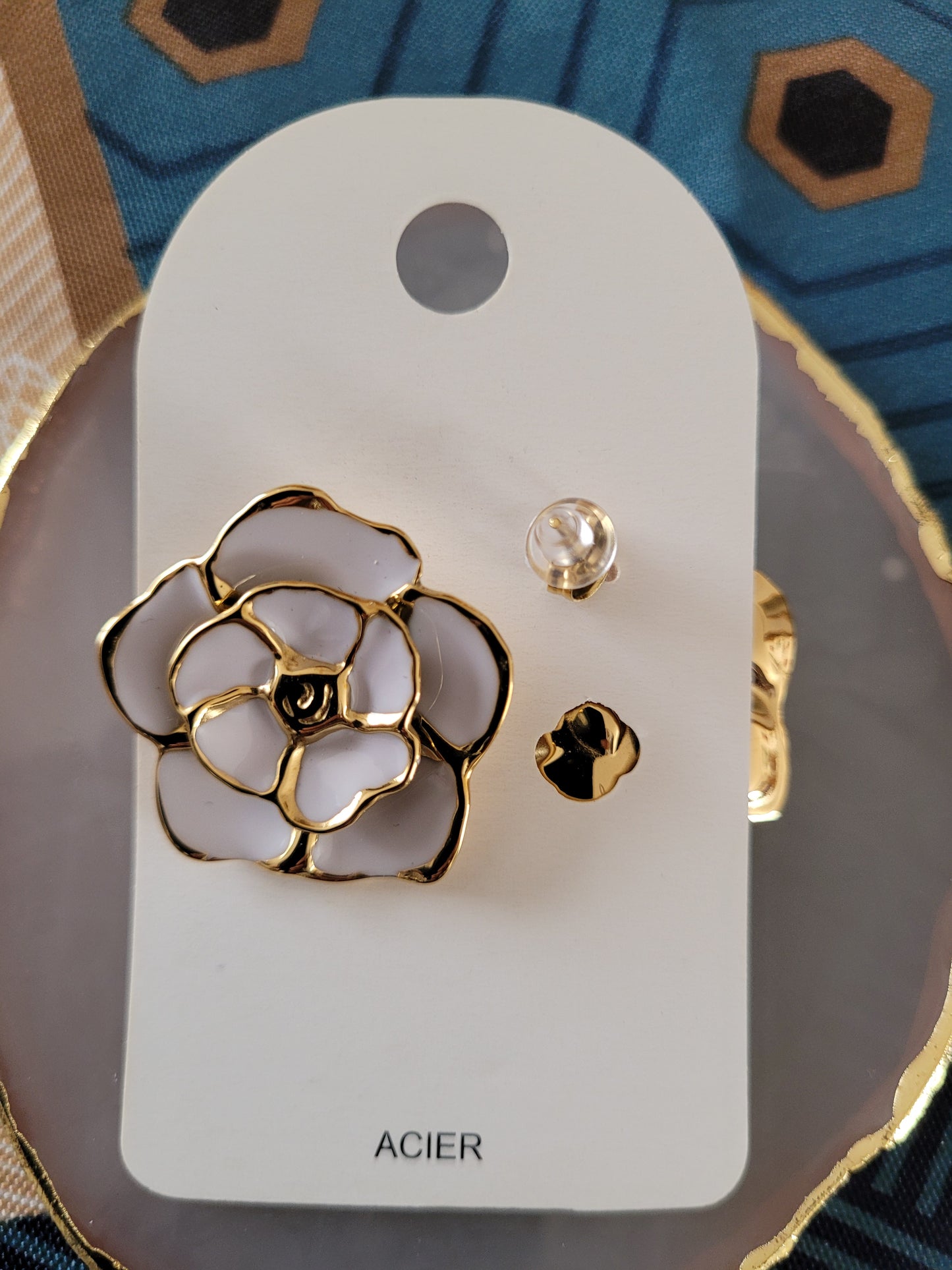 Boucles d'oreilles rose