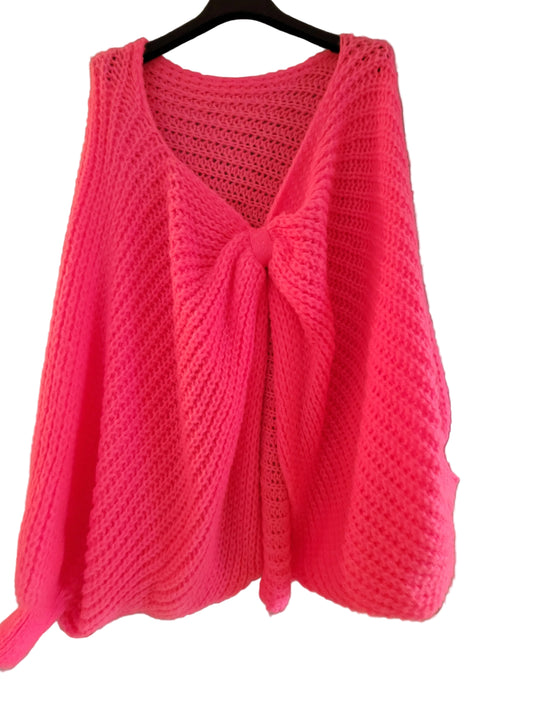 Pull poncho noeuds Scarlett