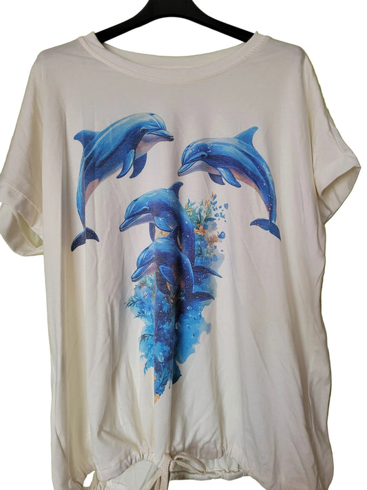 Haut manches courtes Dauphins