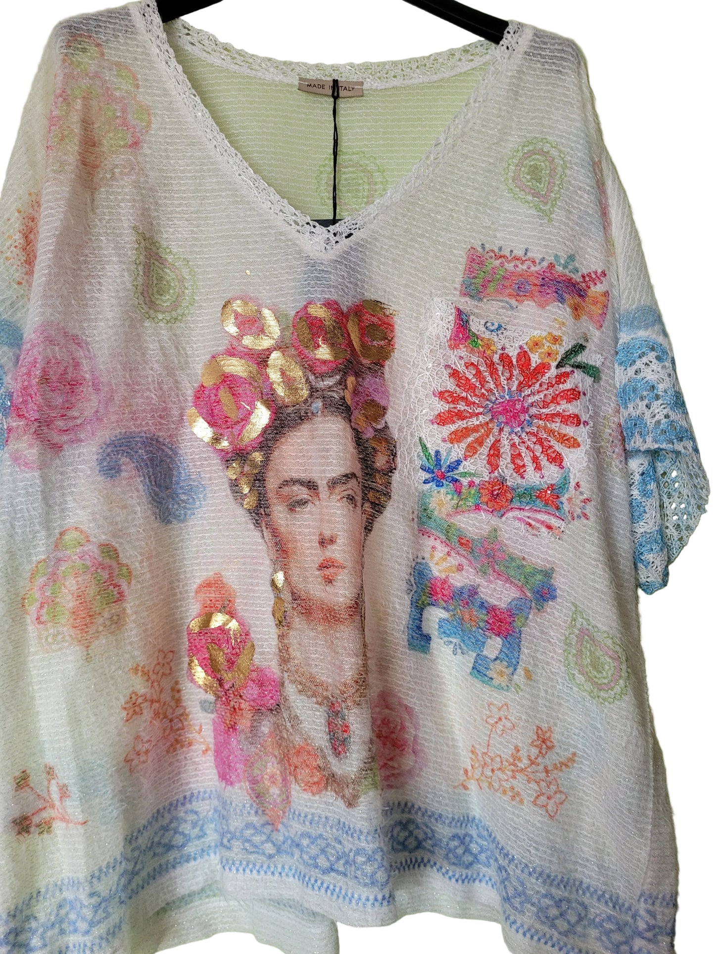 Haut fin imprimé Frida