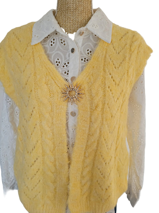 Gilet sans manches Jonquilles