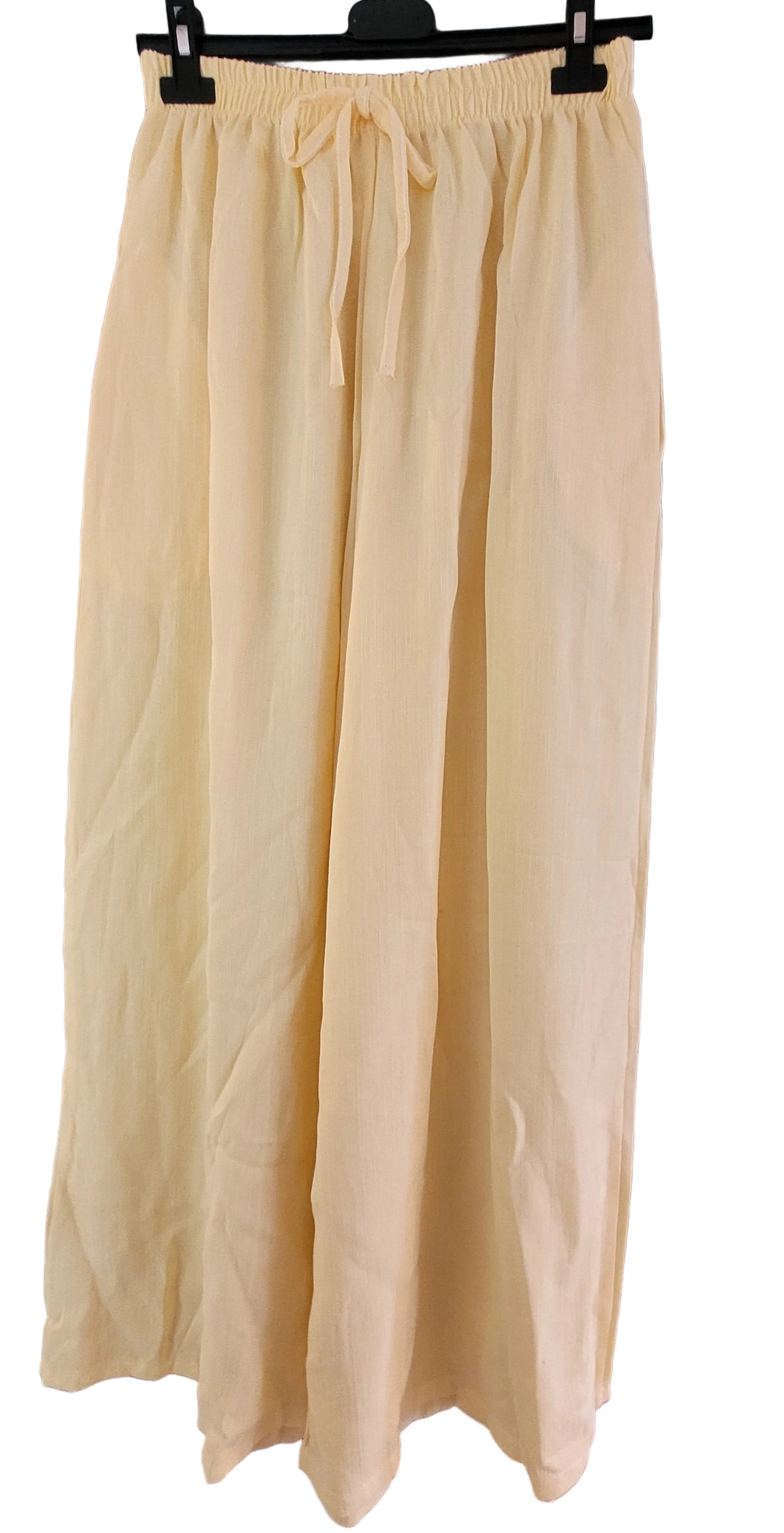 Pantalon taille élastique coupe large style casual chic