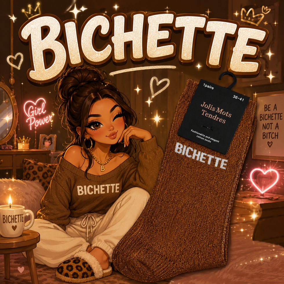 Chaussettes à paillettes bichette