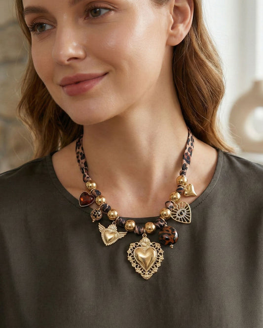 Collier léopard