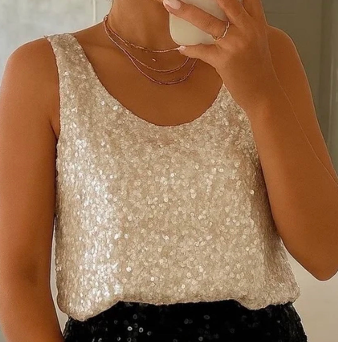 Tops à sequins Gabrielle