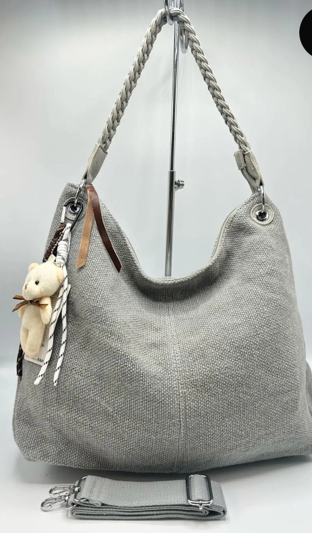 Sacs en lin avec mini ourson Inaya