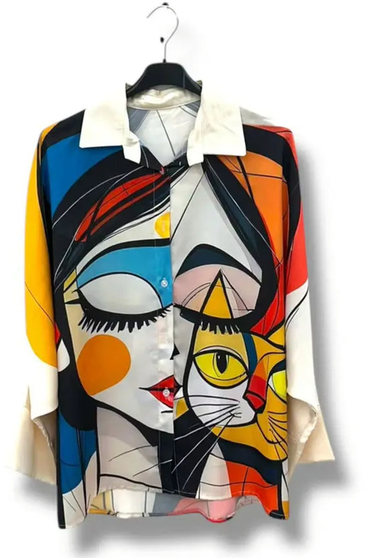 Chemise colorée Picasso