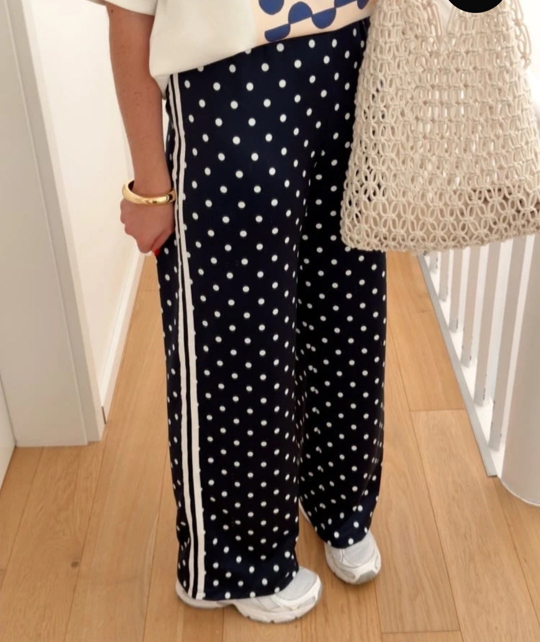Pantalon jogging à pois