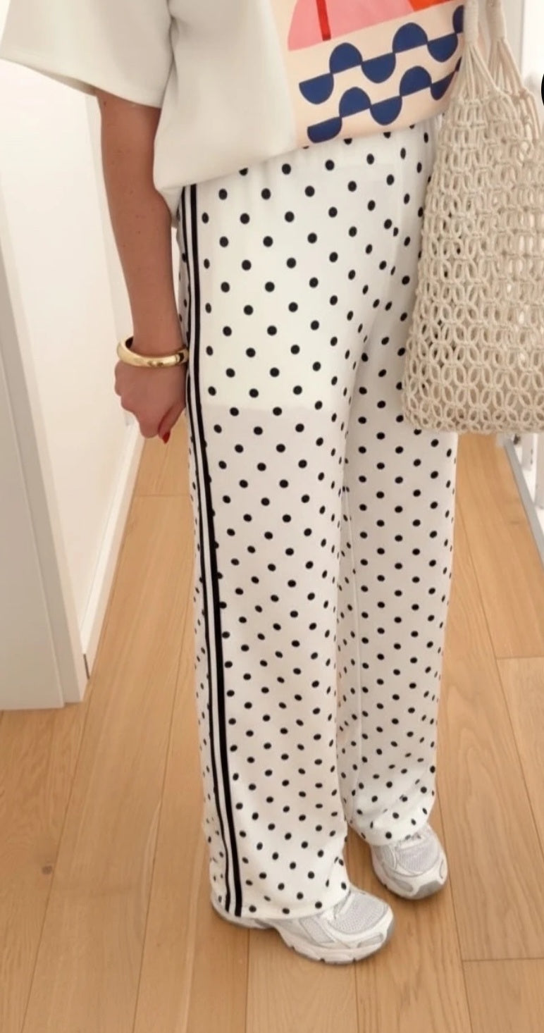 Pantalon jogging à pois
