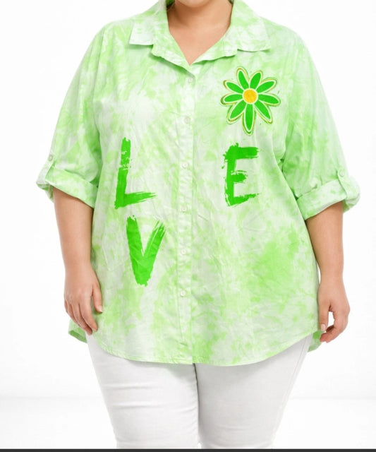 Chemise coton tie and dye
