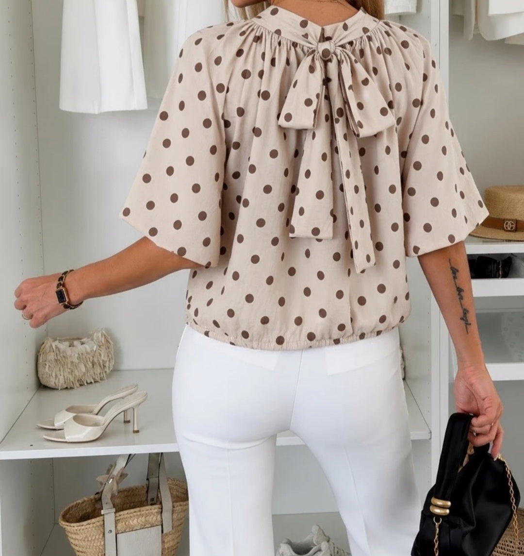 blouse coton pois Albane ( en pré commande)