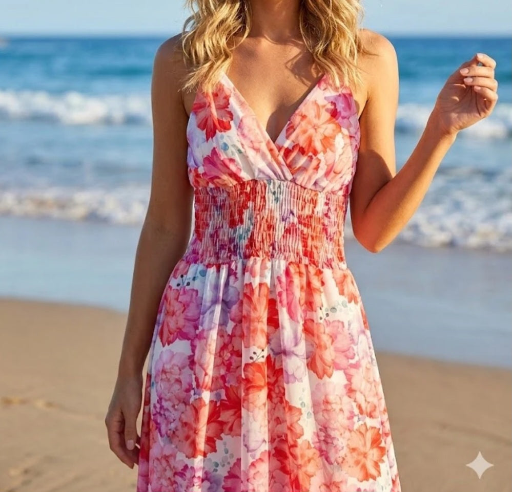 Robe Maxi Estivale Évasée Paulette