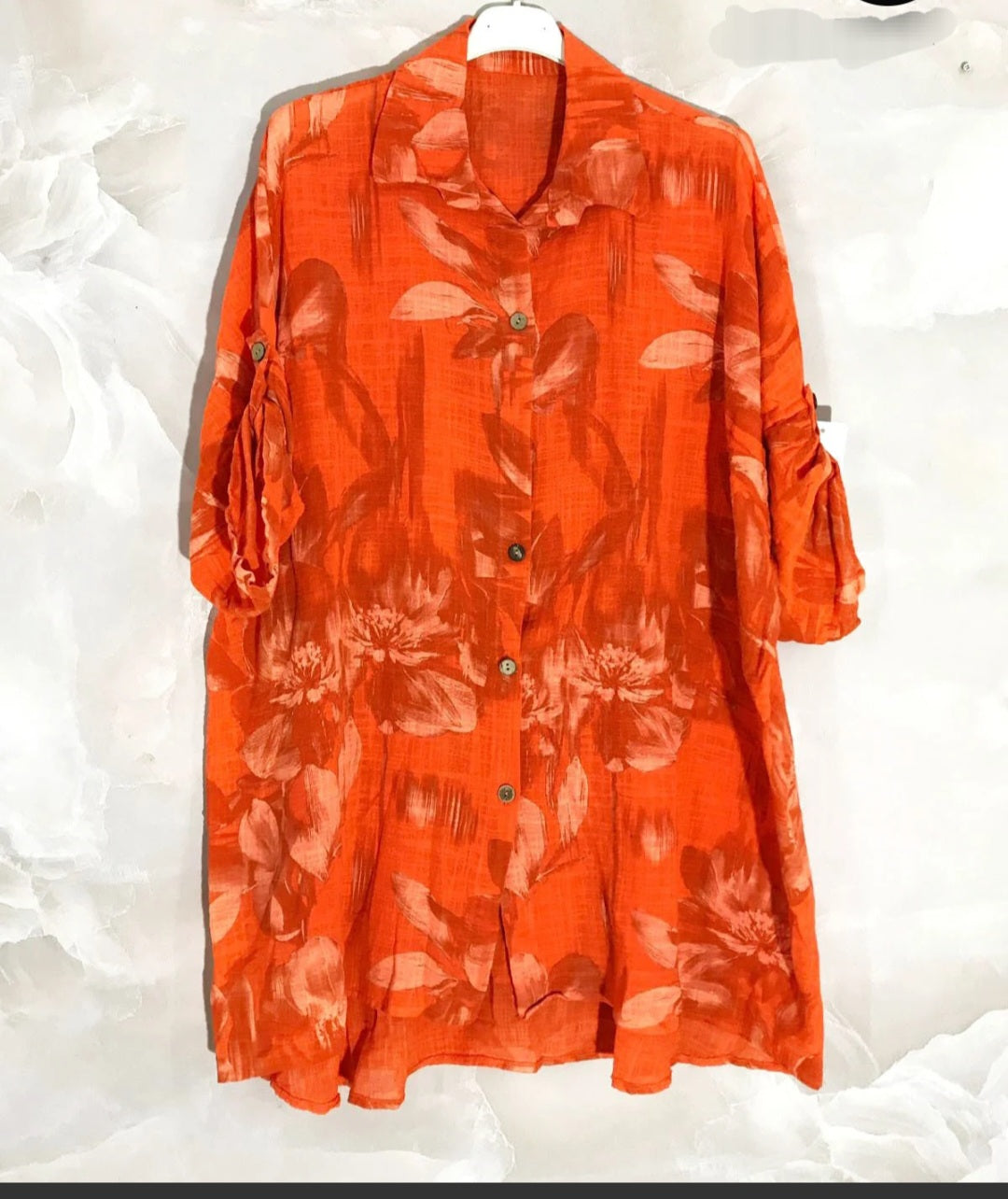 Chemise coton imprimé fleurs Solange ( en pré commande)