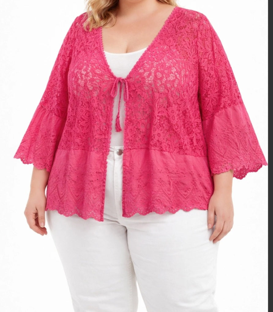 Gilet bohème court Angélique ( en pré commande)