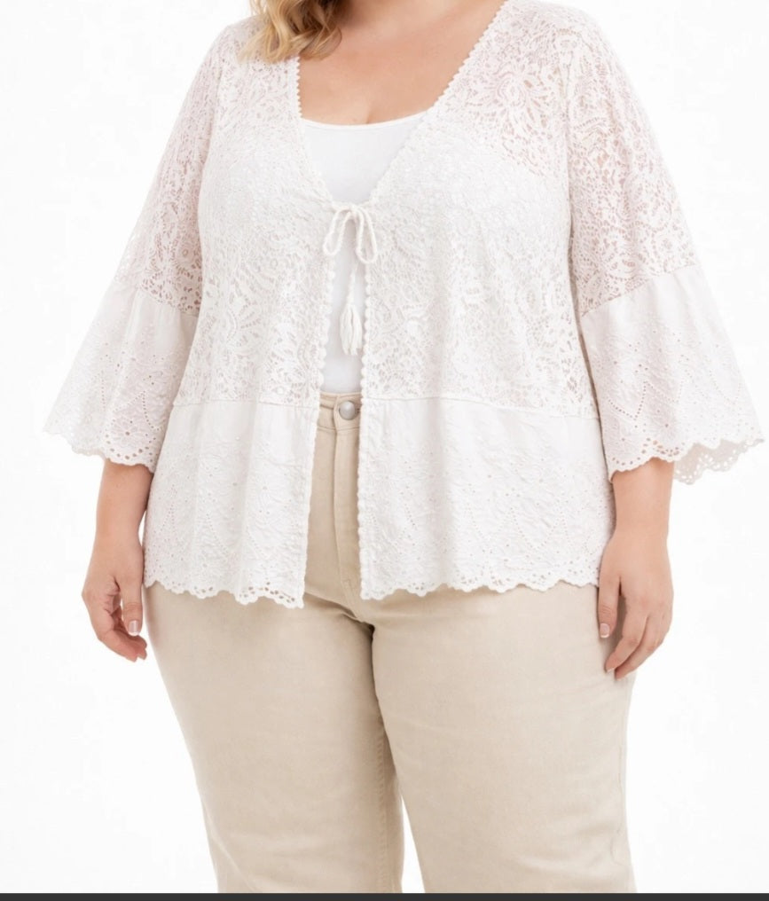 Gilet bohème court Angélique ( en pré commande)