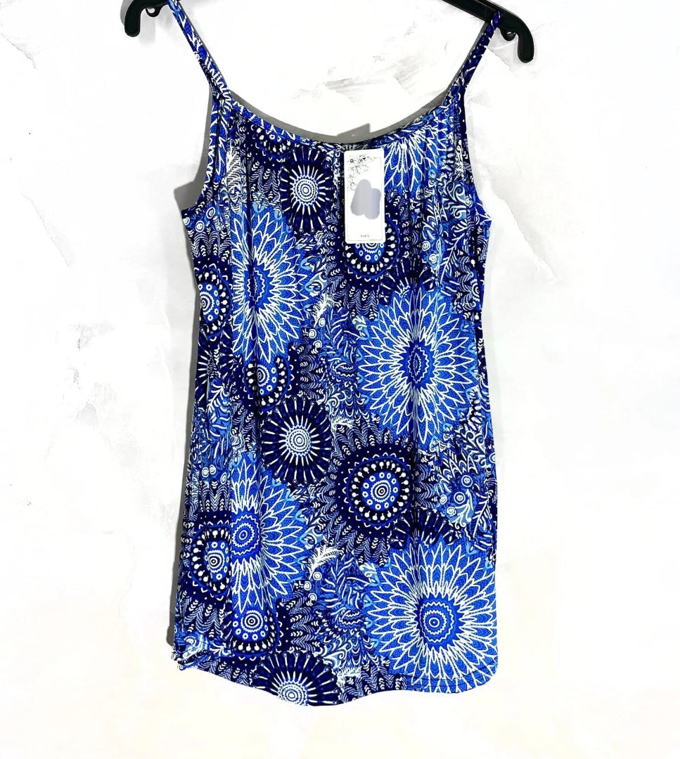 Débardeur imprimé tissu maillot de bain  (en pré commande)