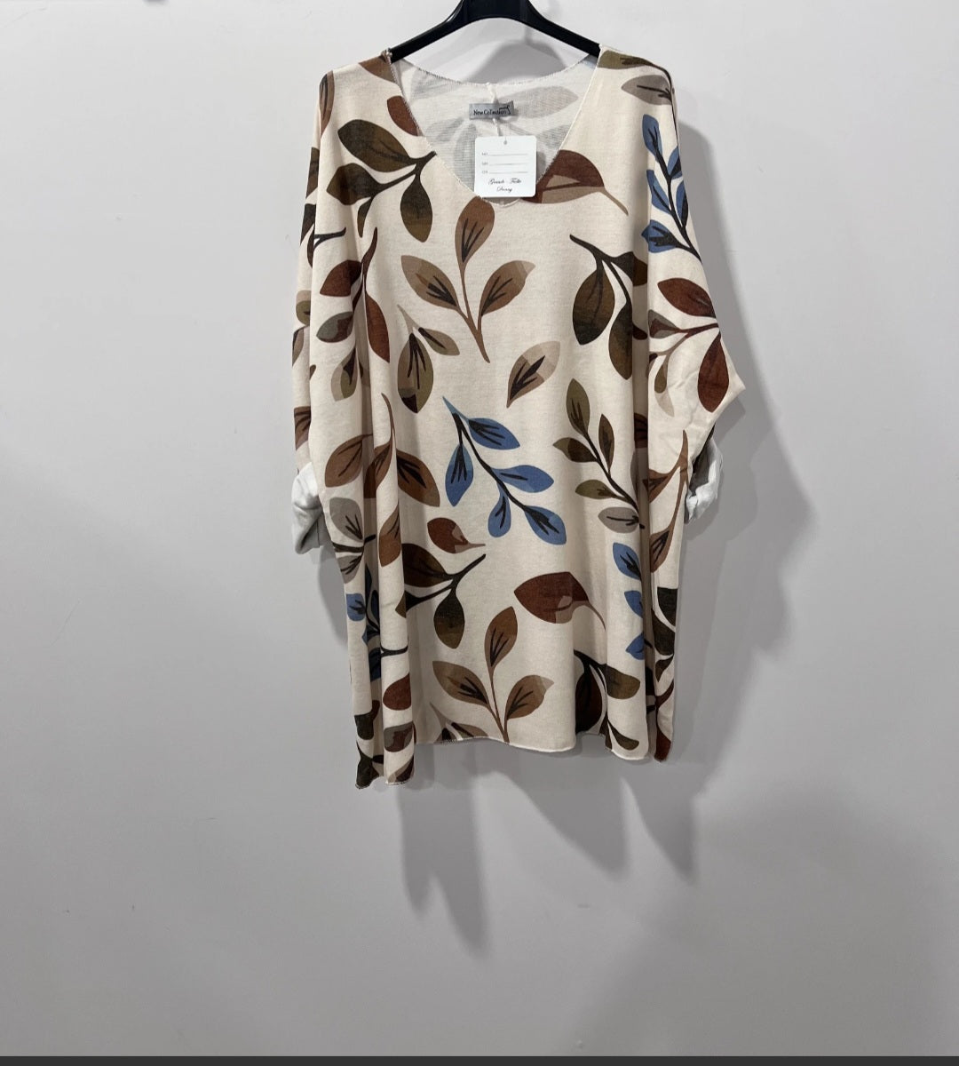 Pull imprimé feuilles (en pré commande)