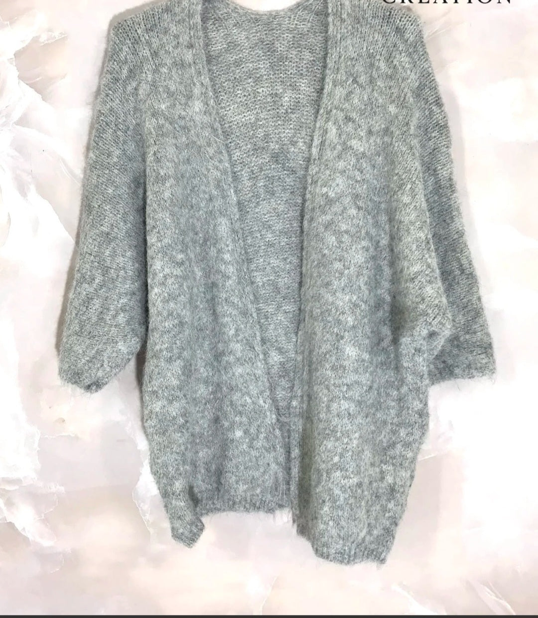 Gilet ouvert duveteux  ( en pré commande)