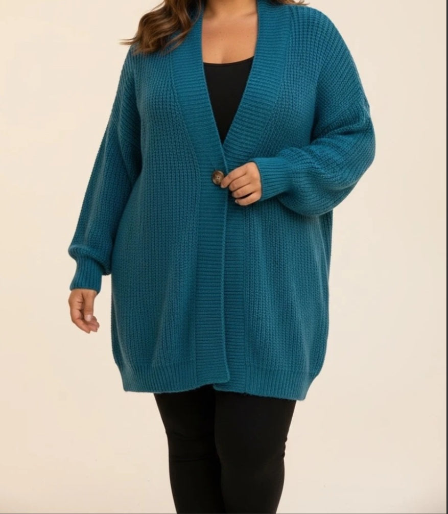 GILET EN MAILLE AVEC UN BOUTON Léonie ( en pré commande)