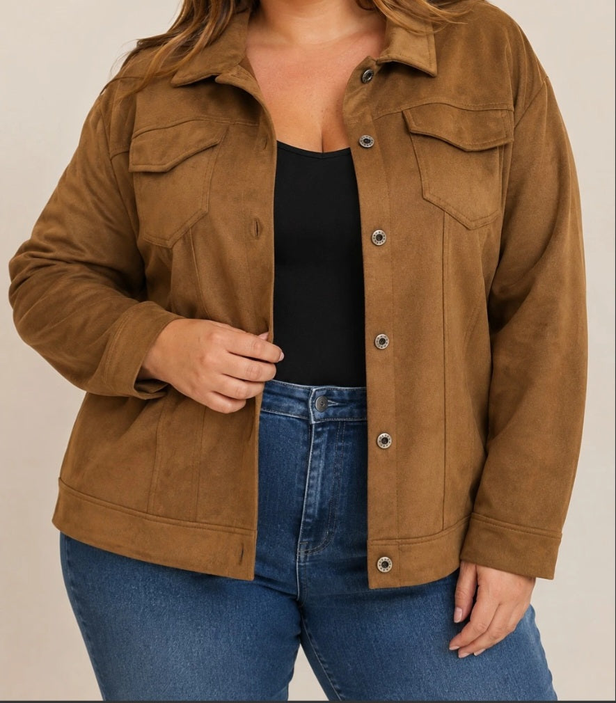VESTE EN SUEDINE ( en pré commande)