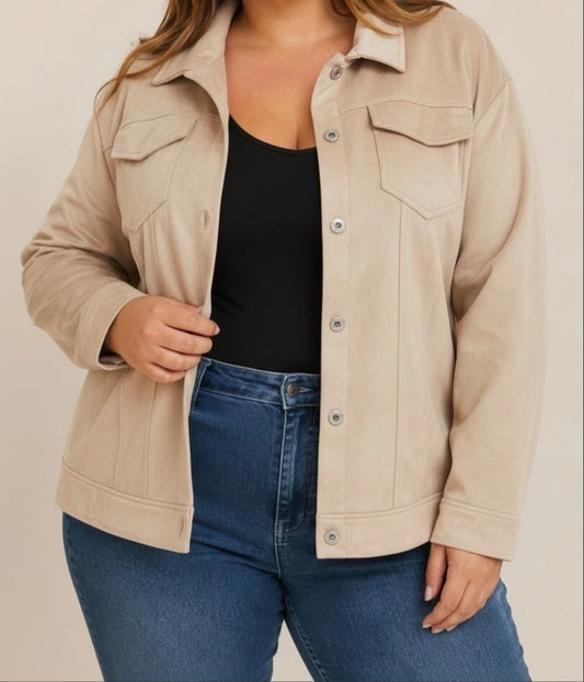 VESTE EN SUEDINE