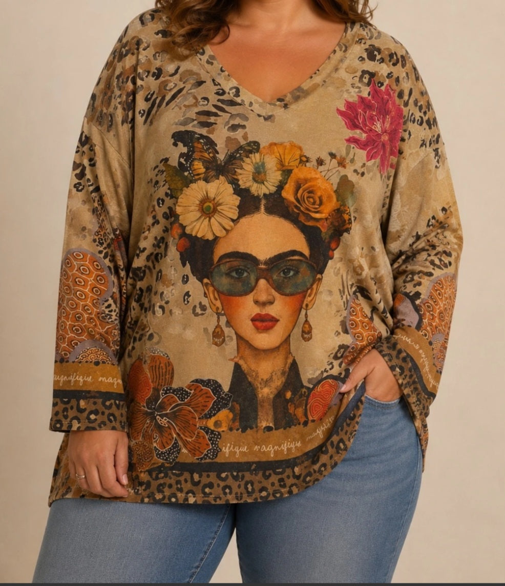 HAUT AVEC IMPRIMER FRIDA ( en pré commande)