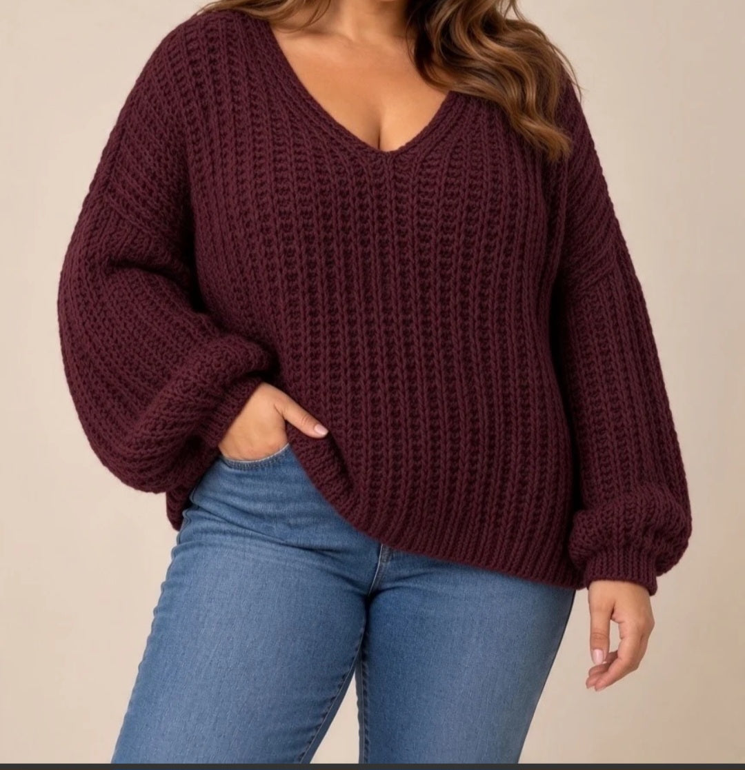 PULL GROSSE MAILLE