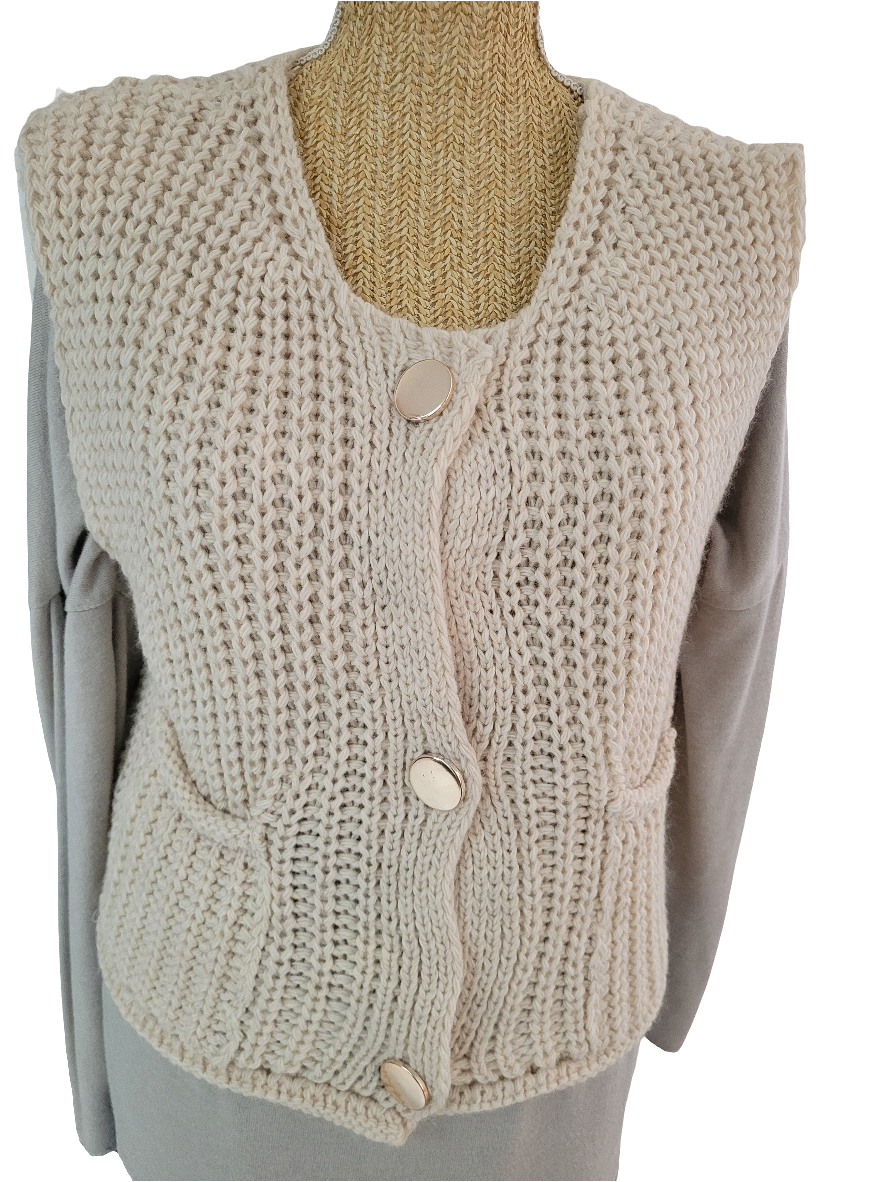 Gilet sans manches marron